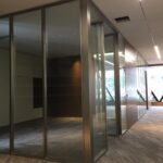 High-End Office Glass Partition Installation