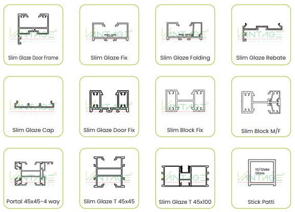 Slim Glaze Partition System